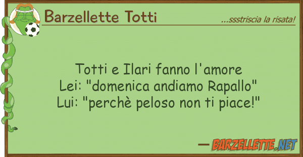 Barzellette Totti totti ilari fanno l'amore lei: "domen