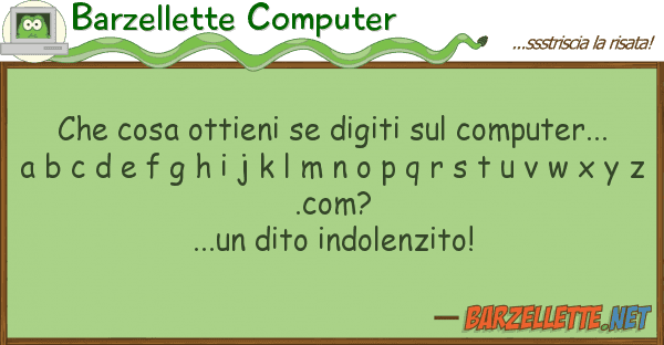Barzellette Computer cosa ottieni digiti computer.