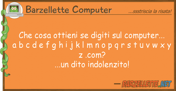 Barzellette Computer cosa ottieni digiti computer.