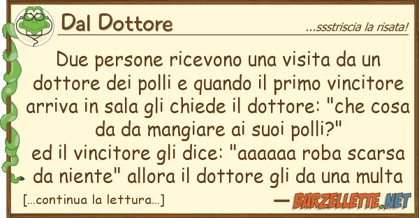 Dal Dottore due persone ricevono visita do