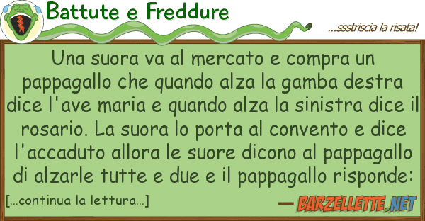 Battute e Freddure suora va mercato compra papp