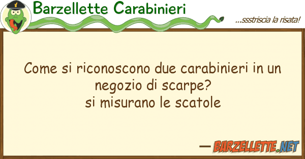 Barzellette Carabinieri riconoscono due carabinieri u