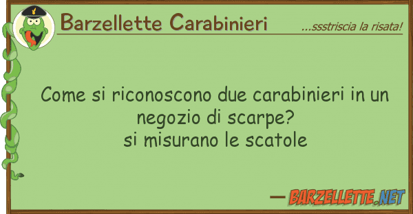 Barzellette Carabinieri riconoscono due carabinieri u