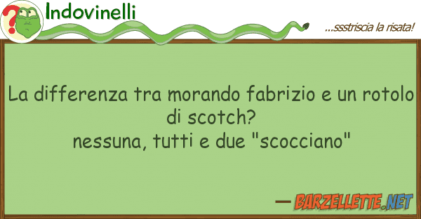 Indovinelli differenza morando fabrizio