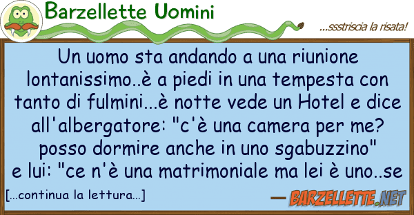 Barzellette Uomini uomo sta andando riunione lonta