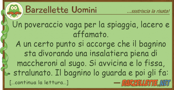 Barzellette Uomini poveraccio vaga spiaggia, lace