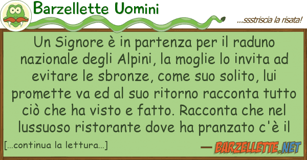 Barzellette Uomini signore è partenza raduno