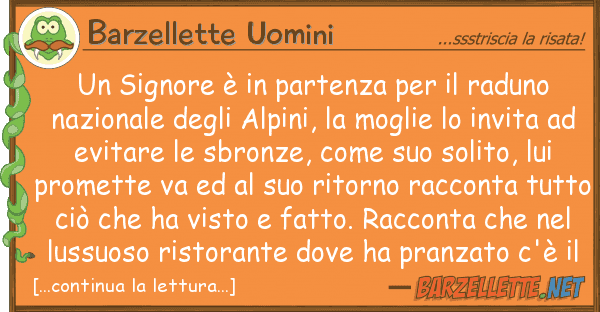 Barzellette Uomini signore è partenza raduno