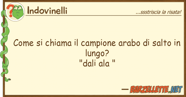 Indovinelli chiama campione arabo salt