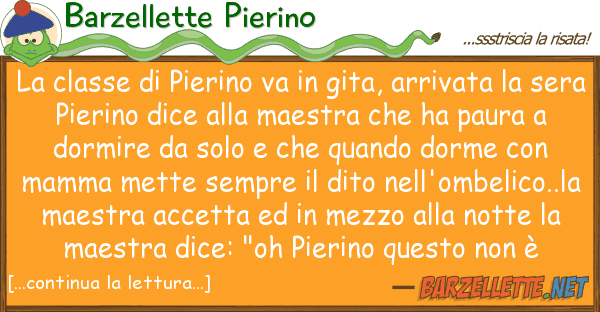 Barzellette Pierino classe pierino va gita, arrivat