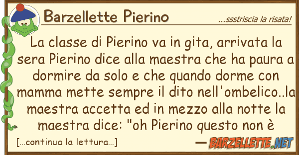 Barzellette Pierino classe pierino va gita, arrivat