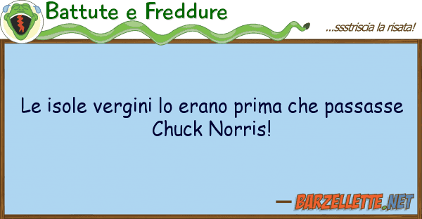 Battute e Freddure isole vergini erano prima pass