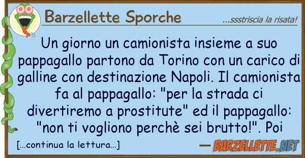 Barzellette Sporche giorno camionista insieme pa