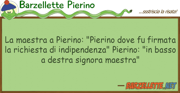 Barzellette Pierino maestra pierino: "pierino fu f