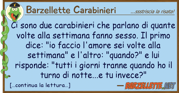 Barzellette Carabinieri sono due carabinieri parlano q