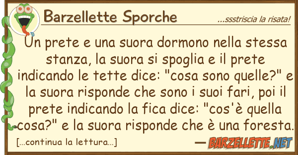 Barzellette Sporche prete suora dormono stess