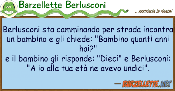 Barzellette Berlusconi berlusconi sta camminando strada inc