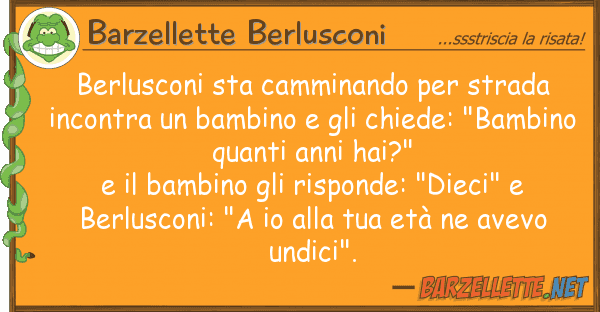 Barzellette Berlusconi berlusconi sta camminando strada inc
