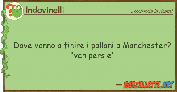 Indovinelli vanno finire palloni manchest