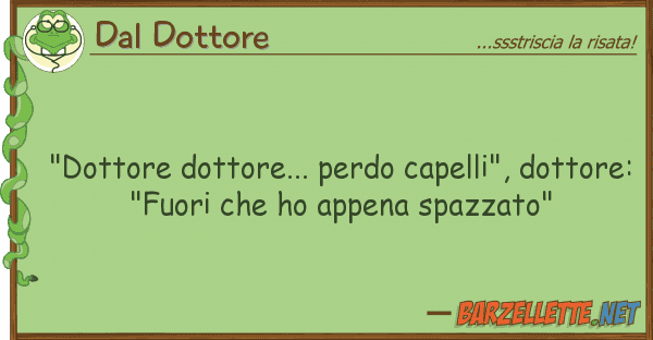 Dal Dottore "dottore dottore... perdo capelli", dott