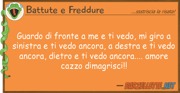 Battute e Freddure guardo fronte me vedo, giro