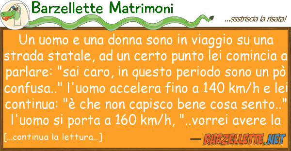Barzellette Matrimoni uomo donna sono viaggio u