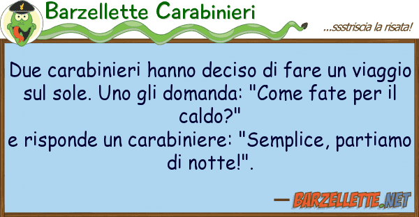 Barzellette Carabinieri due carabinieri hanno deciso fare