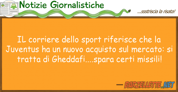 Notizie Giornalistiche corriere sport riferisce