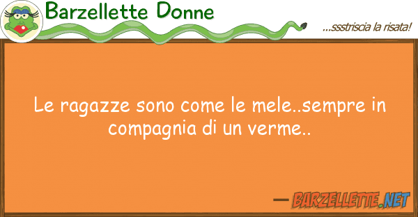 Barzellette Donne ragazze sono mele..sempre