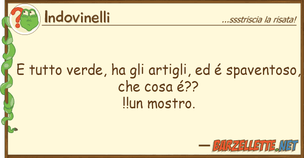 Indovinelli verde, ha artigli, é spa