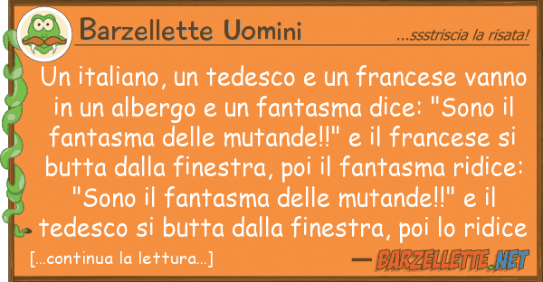 Barzellette Uomini italiano, tedesco francese va