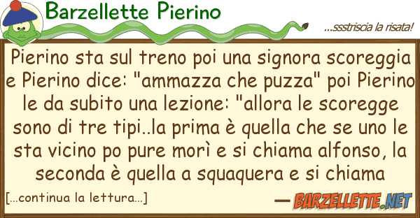 Barzellette Pierino pierino sta treno poi signora sc