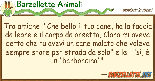 Barzellette Animali amiche: "che bello cane, ha