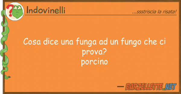 Indovinelli cosa dice funga fungo p