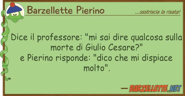 Barzellette Pierino dice professore: "mi sai dire qualcos
