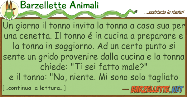 Barzellette Animali giorno tonno invita tonna cas