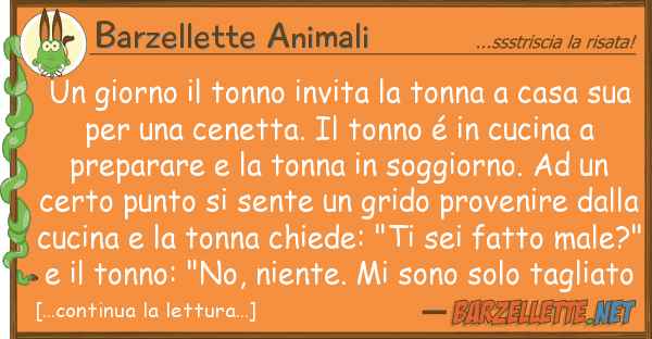 Barzellette Animali giorno tonno invita tonna cas