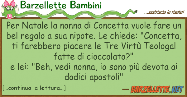 Barzellette Bambini natale nonna concetta vuole fa