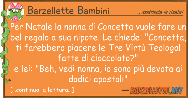 Barzellette Bambini natale nonna concetta vuole fa