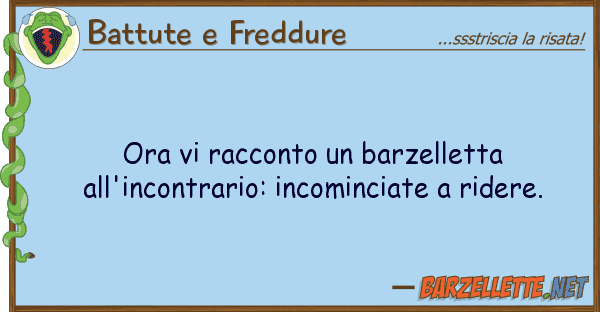 Battute e Freddure ora racconto barzelletta all'incon