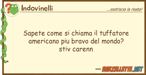 Indovinelli sapete chiama tuffatore ameri
