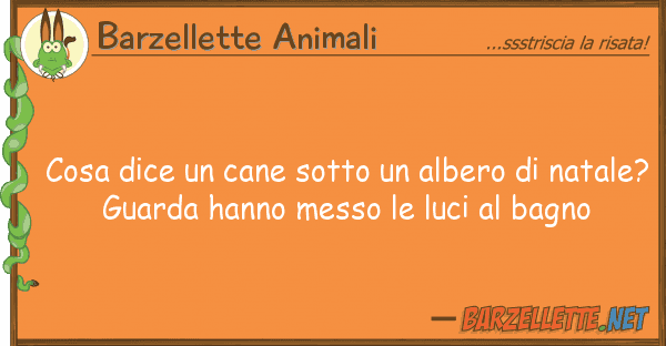 Barzellette Animali cosa dice cane sotto albero nat