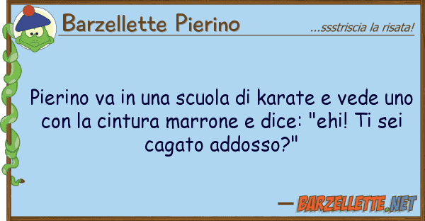 Barzellette Pierino pierino va scuola karate ved