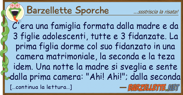 Barzellette Sporche c'era famiglia formata madre