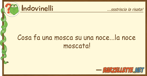 Indovinelli cosa fa mosca noce...la noce