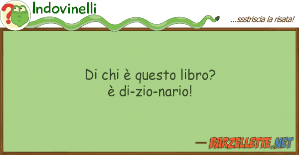 Indovinelli è libro? è di-zio-nario!