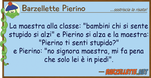 Barzellette Pierino maestra classe: "bambini