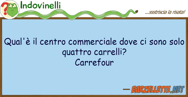 Indovinelli qual'è centro commerciale so