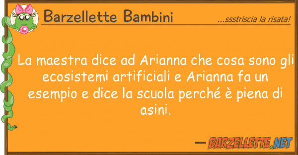 Barzellette Bambini maestra dice arianna cosa sono