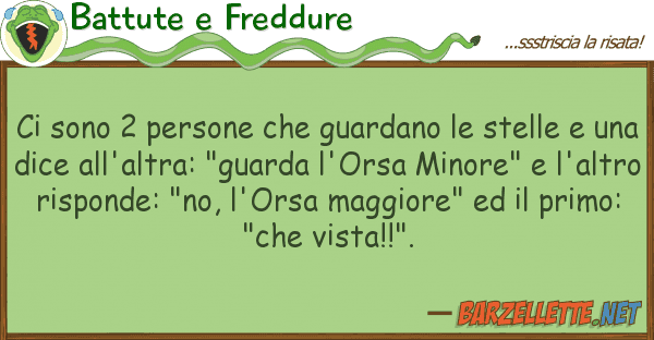 Battute e Freddure sono 2 persone guardano stelle